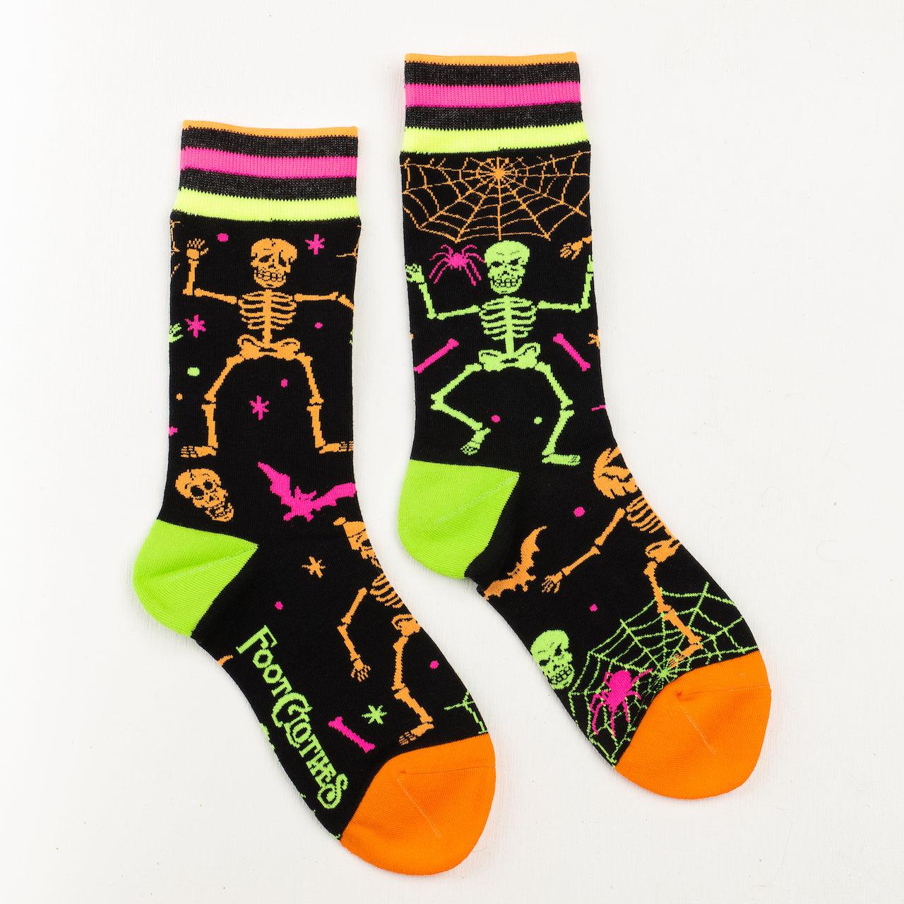 Rave Skeleton Crew Socks - UV Reactive