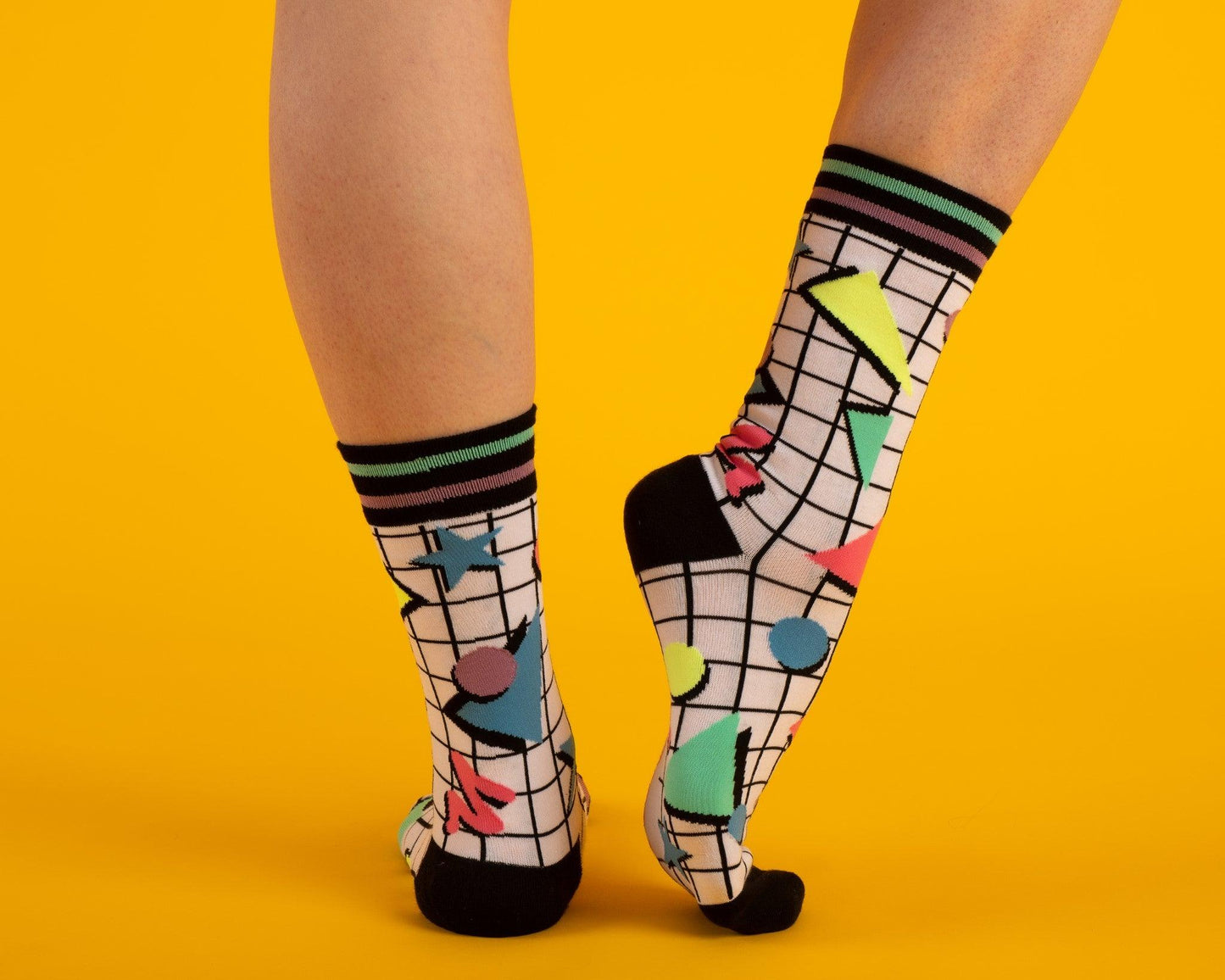 80's Totally Tubular! Crew Socks
