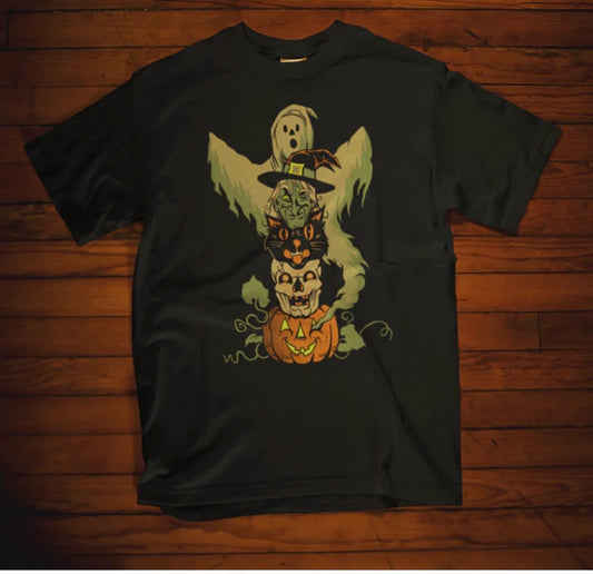 Halloween Totem Pole Tee