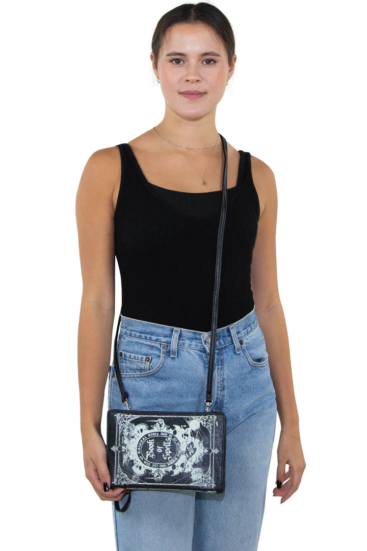 Glow in the Dark Book of Spells Crossbody Bag