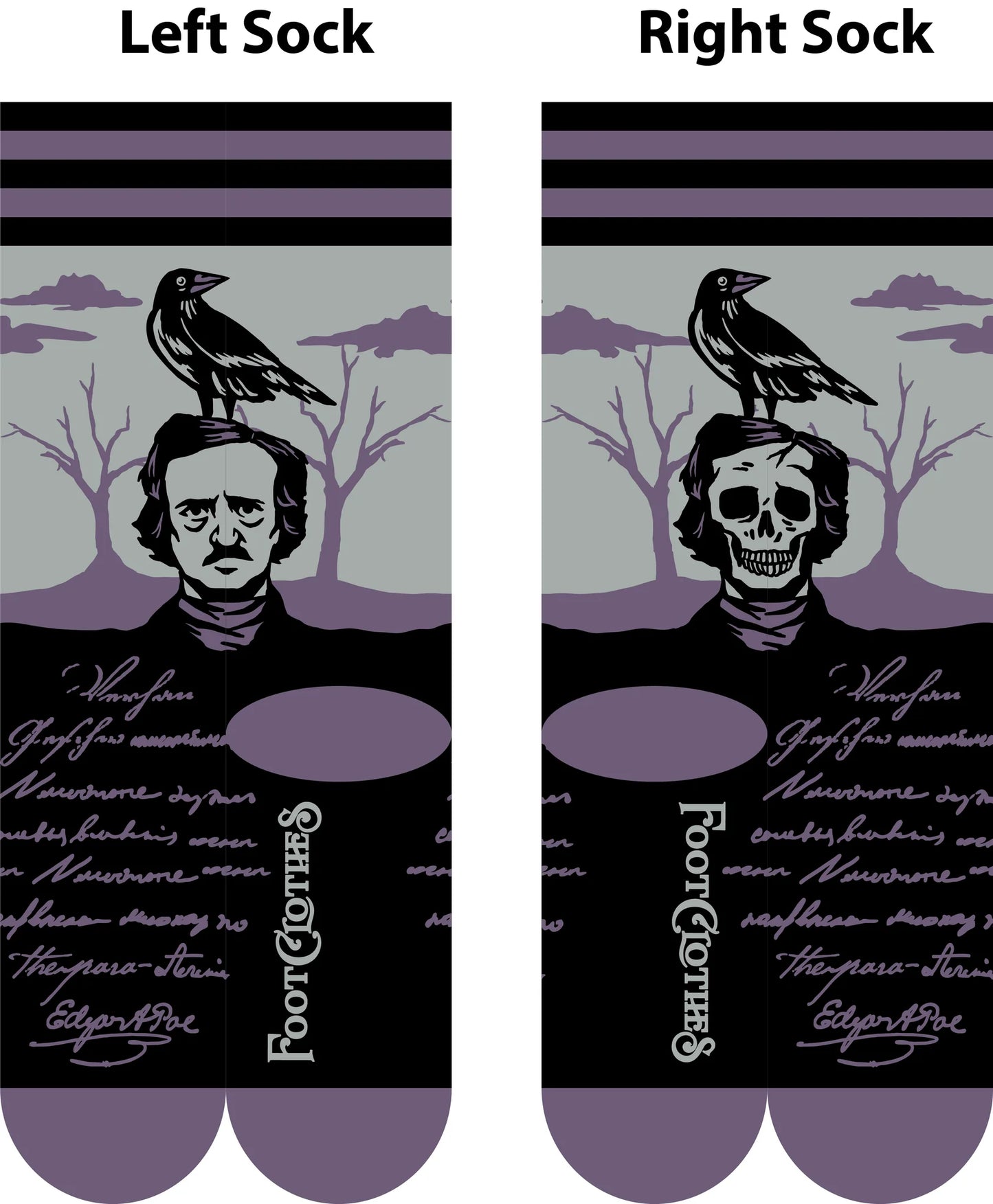 The Raven Poe Socks