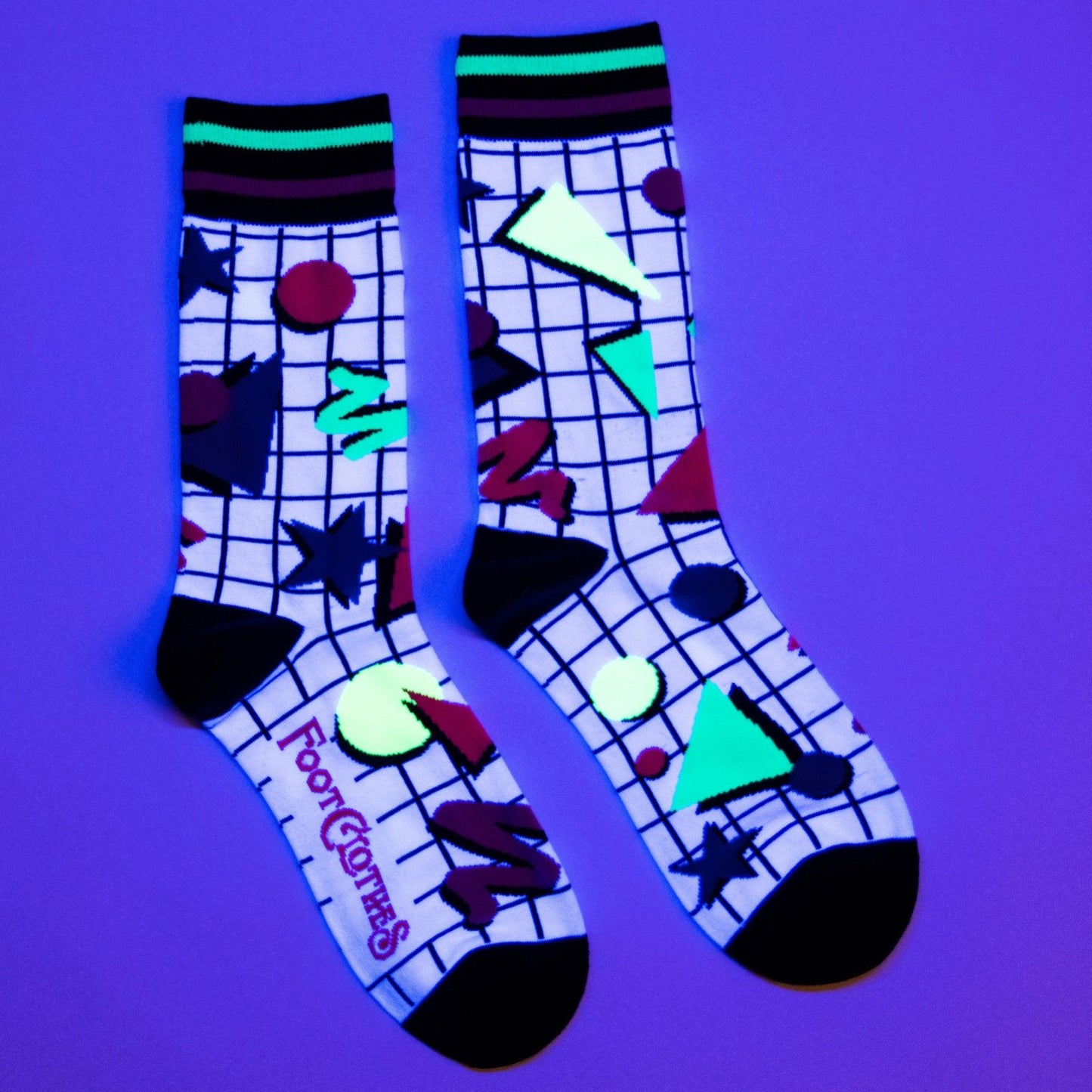 80's Totally Tubular! Crew Socks