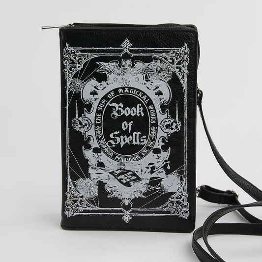 Glow in the Dark Book of Spells Crossbody Bag